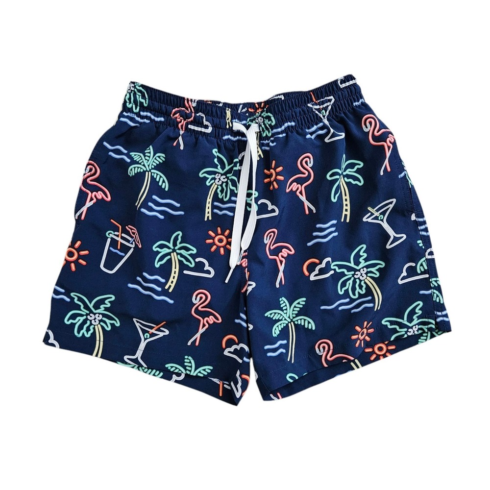 Chubbies (Mens Small) Lined Swim Trunks Board Shorts Neon Signs 5.5" Inseam